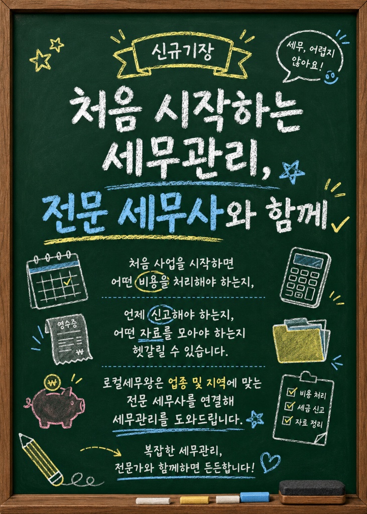 처음 시작하는 세무관리, 전문 세무사와 함께